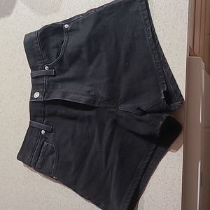 Levi's high waisted mom jean shorts